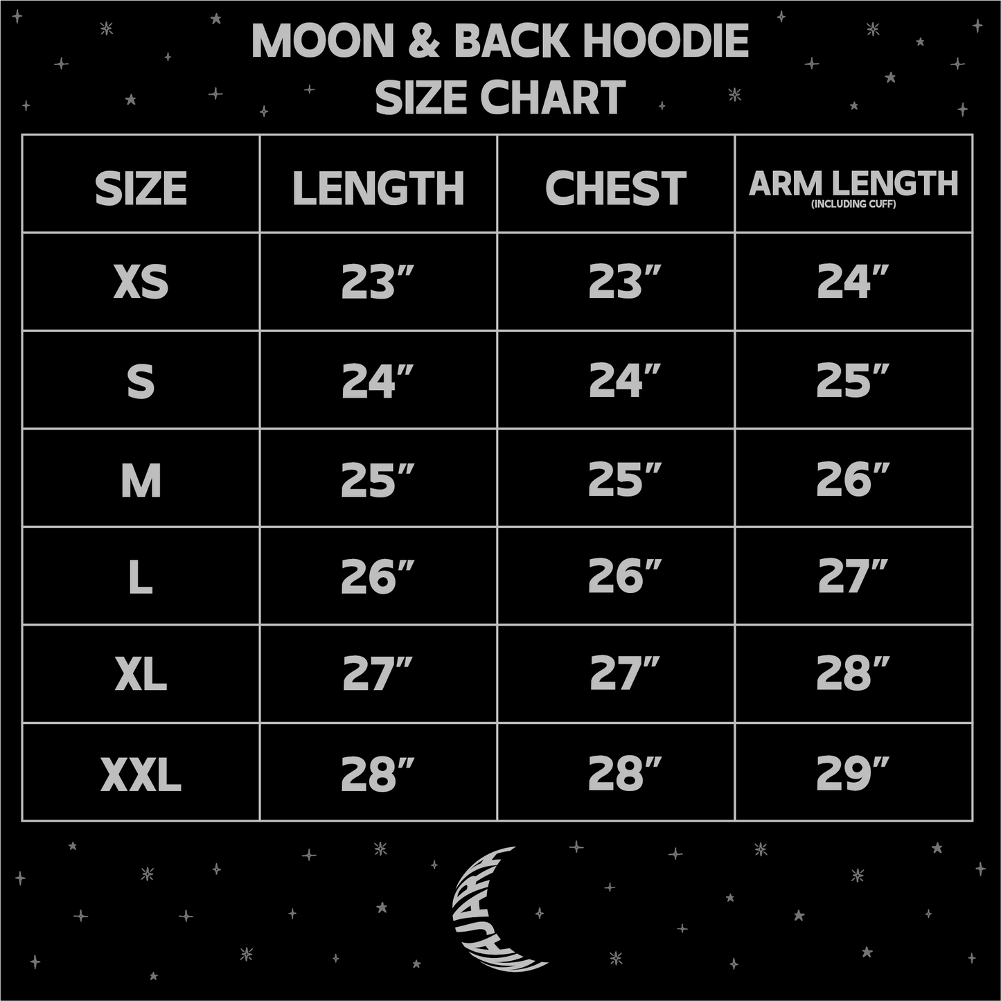 moon & back hoodie