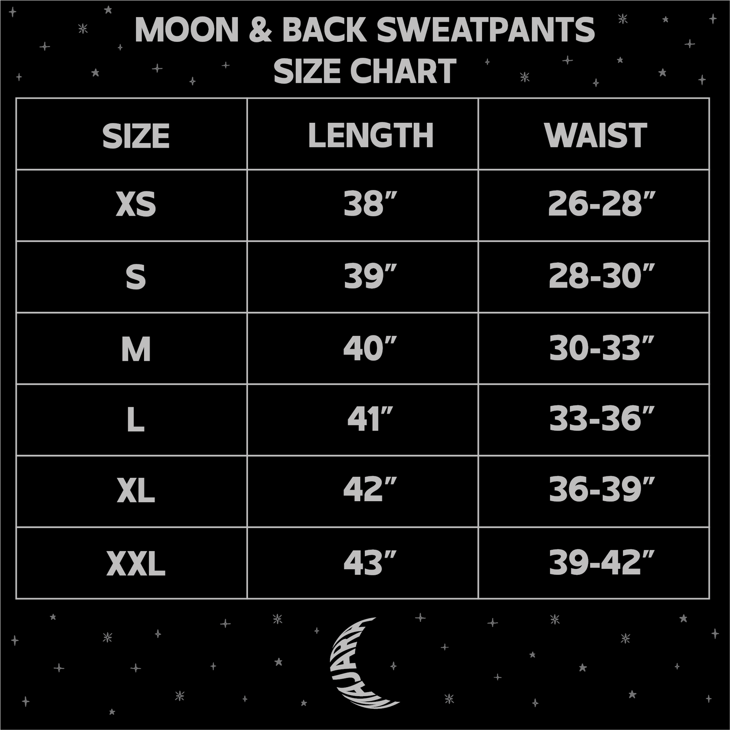 moon & back sweatpants
